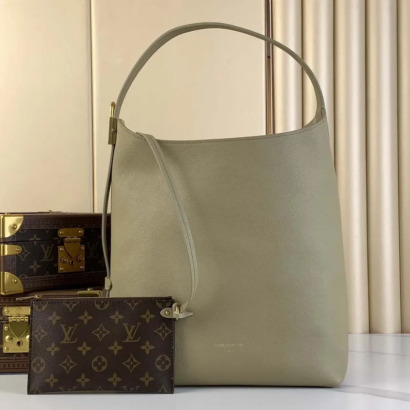 LV M24988 Louis Vuitton Low Key Hobo MM Handbag Green