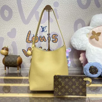LV M25353 Louis Vuitton Low Key Hobo PM Bag Apricot Yellow