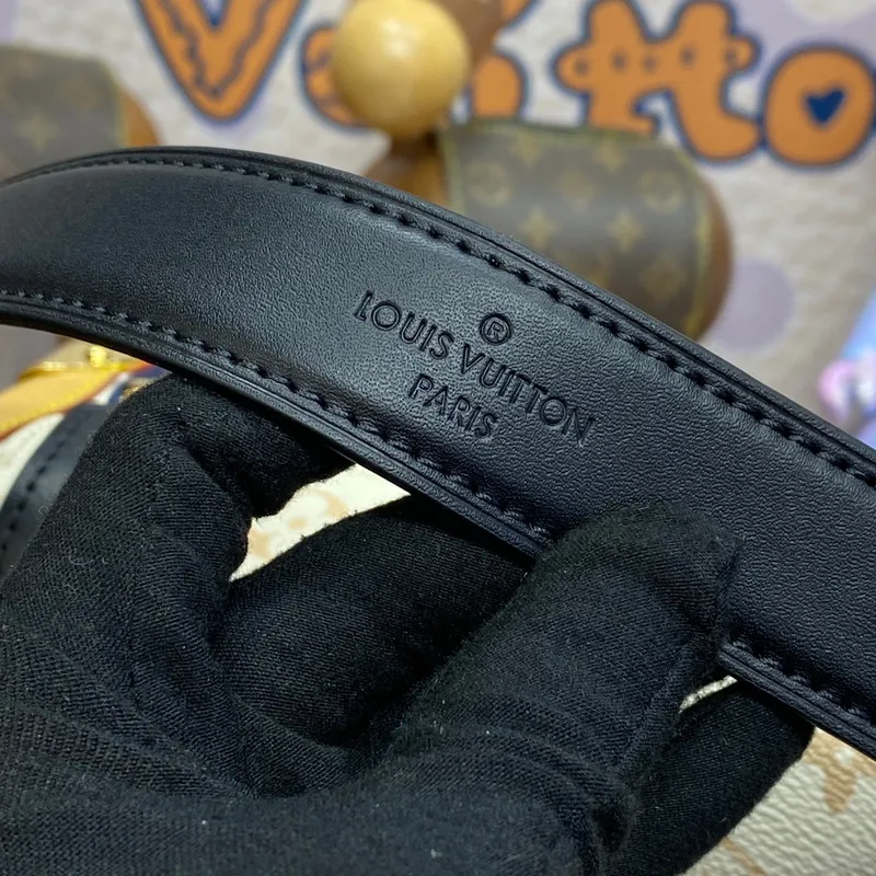 LV M46907 Louis Vuitton Side Trunk PM Bag Monogram white