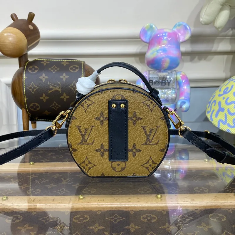 LV M68276 Louis Vuitton Mini Boite Chapeau Monogram Reverse
