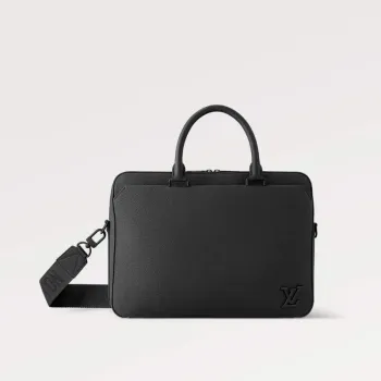 LV M23778 Louis Vuitton Pilot Briefcase Bag Black