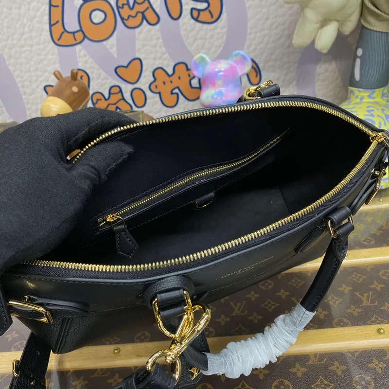 LV M22914 Louis Vuitton Lock It MM Bag Black