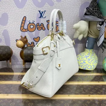 LV M23061 Louis Vuitton Lock It MM Bag Crème Beige
