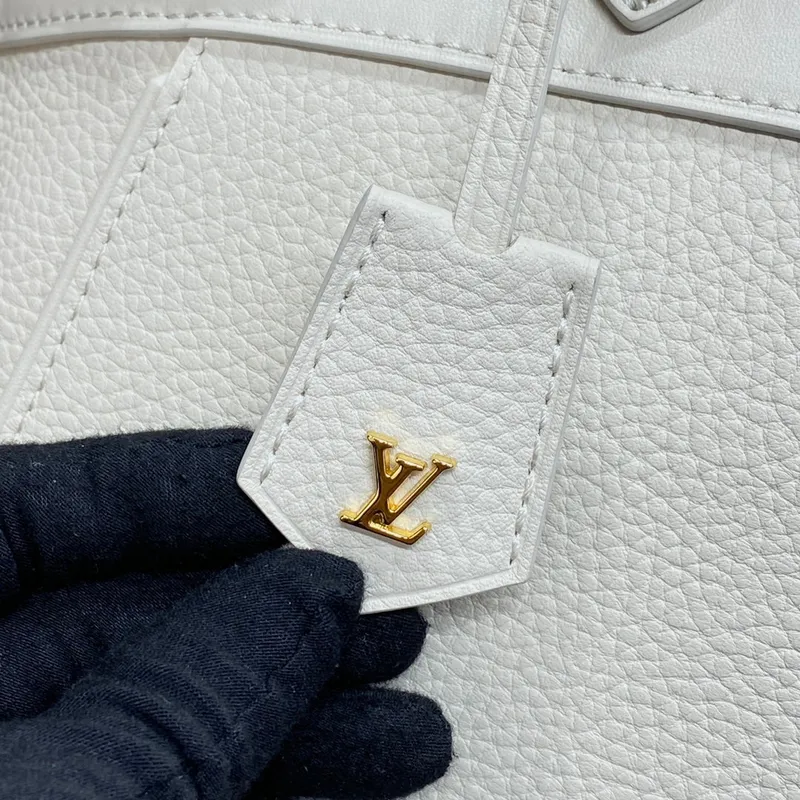 LV M23061 Louis Vuitton Lock It MM Bag Crème Beige