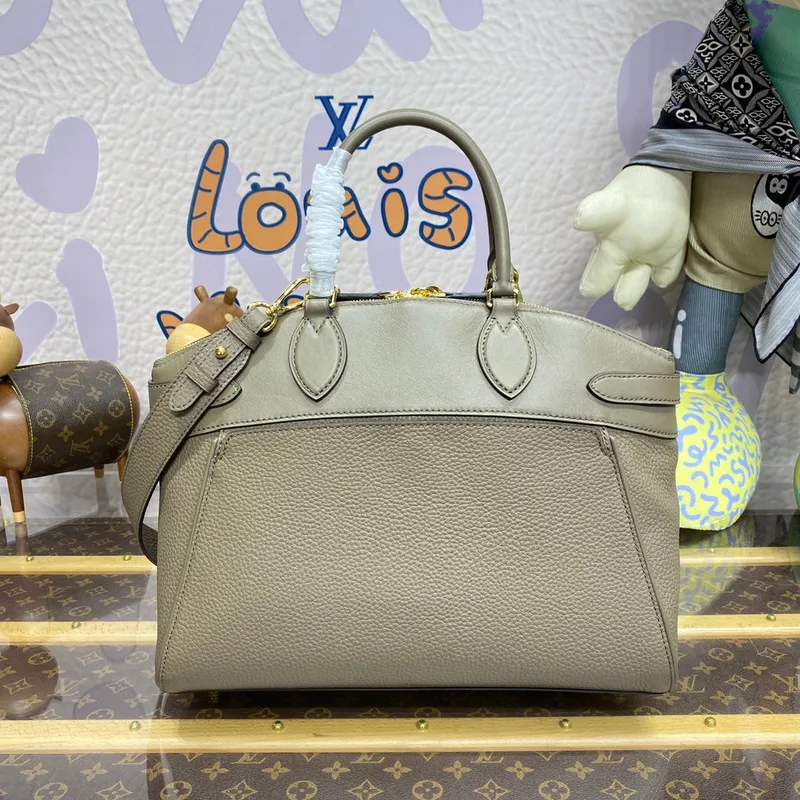 LV M22927 Louis Vuitton Lock It MM Bag Earth Brown