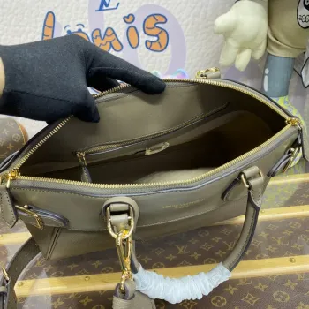 LV M22927 Louis Vuitton Lock It MM Bag Earth Brown