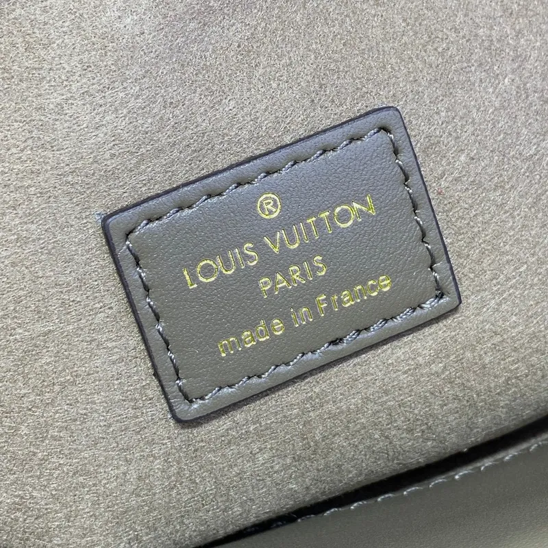 LV M22927 Louis Vuitton Lock It MM Bag Earth Brown