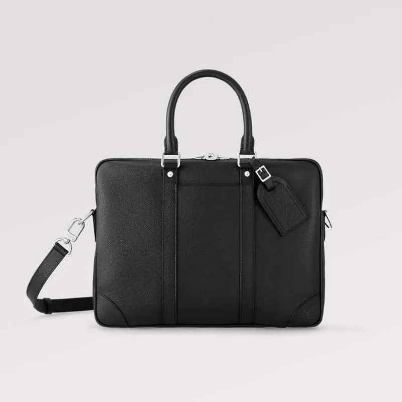 LV M30925 Louis Vuitton Porte Documents Voyage PM Black