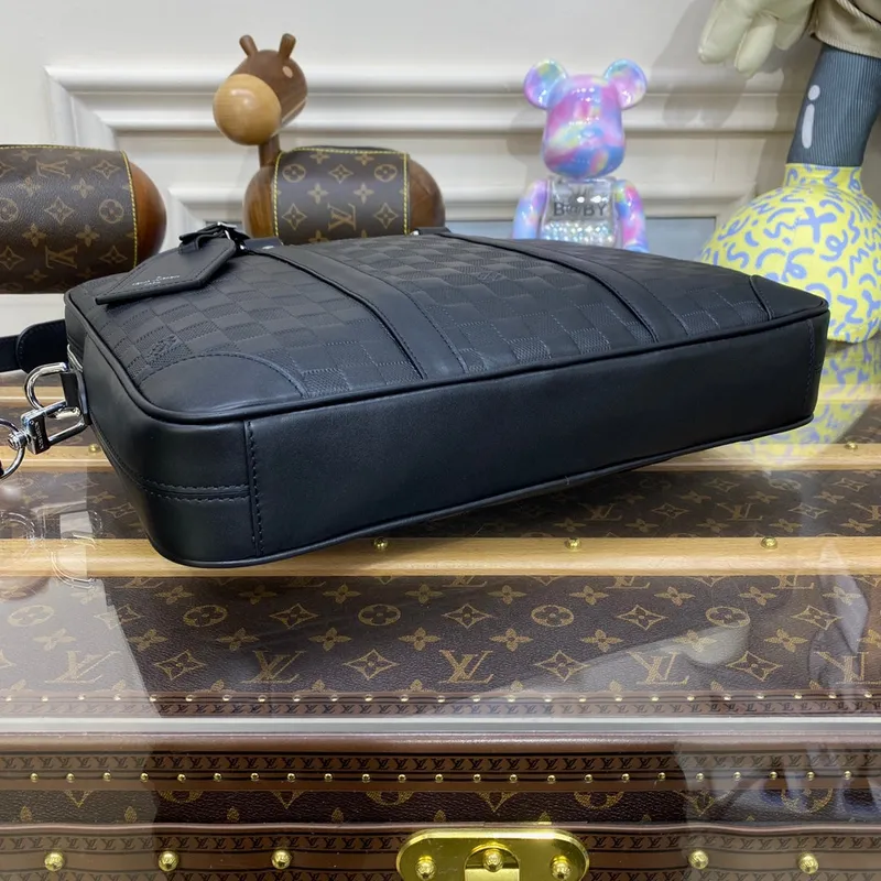 LV N40444 Louis Vuitton Porte Documents Voyage PM Briefcase Black