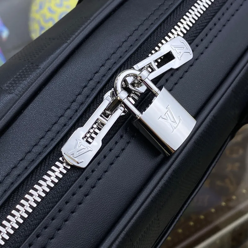 LV N40444 Louis Vuitton Porte Documents Voyage PM Briefcase Black