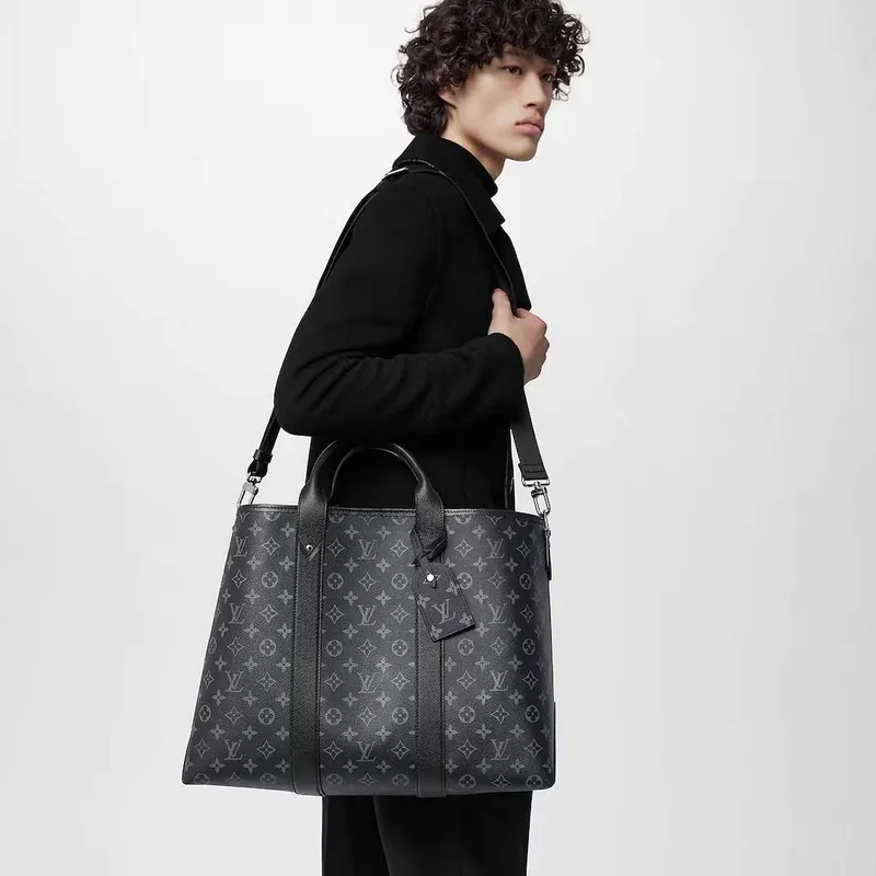 LV M30937 Louis Vuitton Weekend NM Tote Bag Black