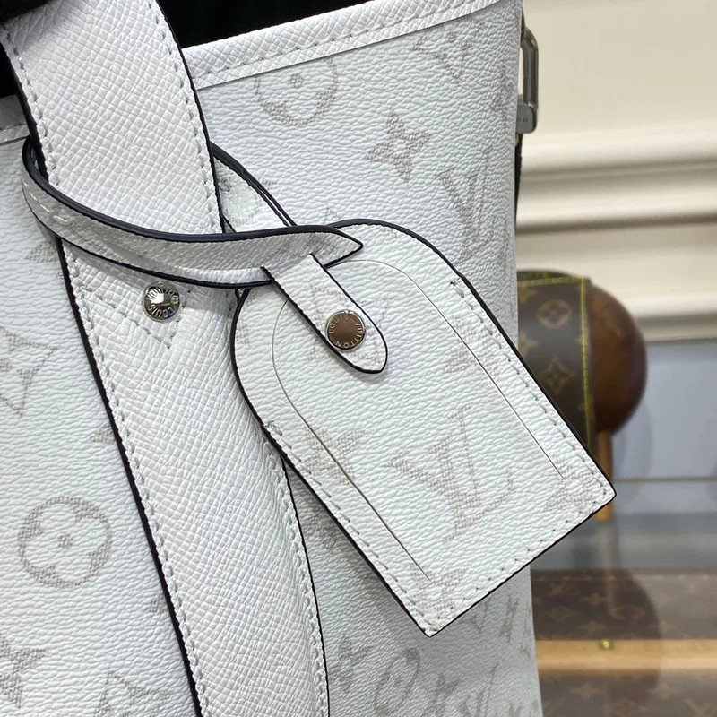 LV M30919 Louis Vuitton Weekend NM Tote Bag Optic White