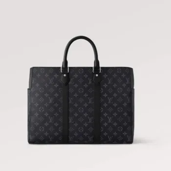 LV M46451 Louis Vuitton Sac Plat 24H Tote Bag Monogram Eclipse coated canvas