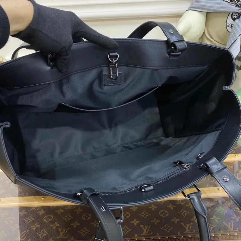 LV M46451 Louis Vuitton Sac Plat 24H Tote Bag Monogram Eclipse coated canvas