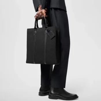 LV M21866 Louis Vuitton Sac Plat NV Bag Embossed Taurillon Monogram cowhide leather