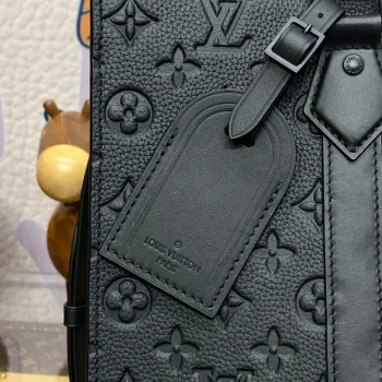 LV M21866 Louis Vuitton Sac Plat NV Bag Embossed Taurillon Monogram cowhide leather