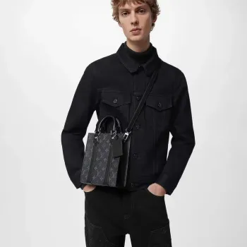 LV M46453 Louis Vuitton Sac Plat Mini Bag Monogram Eclipse coated canvas