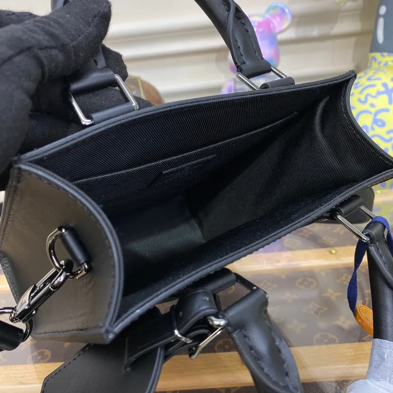 LV M46453 Louis Vuitton Sac Plat Mini Bag Monogram Eclipse coated canvas