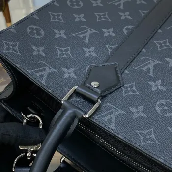LV M46452 Louis Vuitton Sac Plat  Bag Monogram Eclipse coated canvas