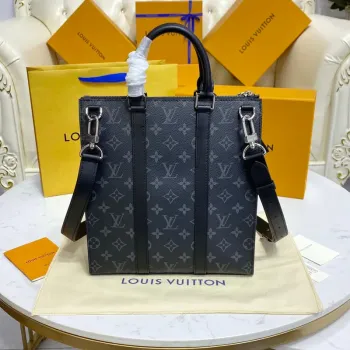 LV M46098 Louis Vuitton Sac Plat Cross Monogram Eclipse coated canvas