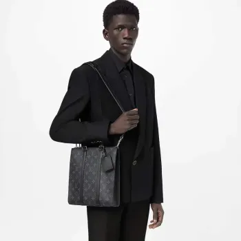 LV M46098 Louis Vuitton Sac Plat Cross Monogram Eclipse coated canvas