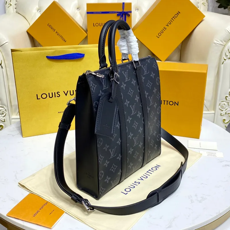 LV M46098 Louis Vuitton Sac Plat Cross Monogram Eclipse coated canvas