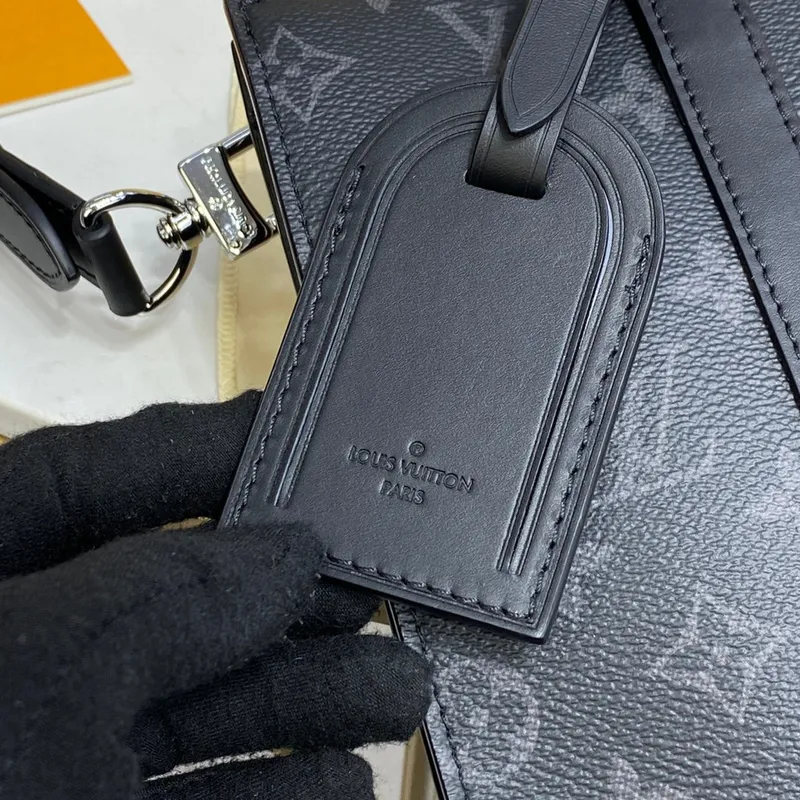 LV M46098 Louis Vuitton Sac Plat Cross Monogram Eclipse coated canvas