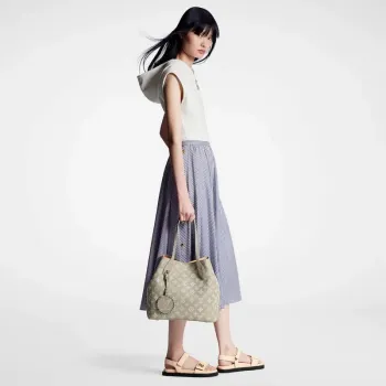 LV M23387 Louis Vuitton Blossom MM Tote Bag Gray