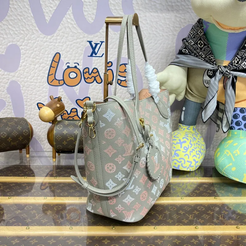 LV M23387 Louis Vuitton Blossom MM Tote Bag Gray