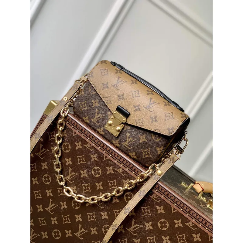 LV M46279 Louis Vuitton Pochette Métis East West Bag  Yellow flower