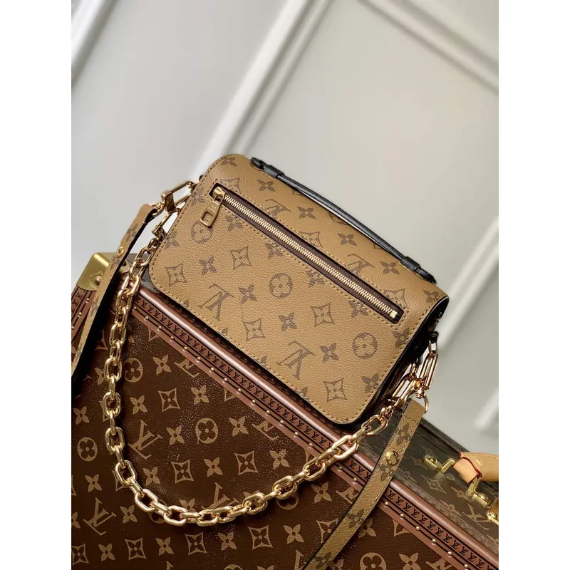 LV M46279 Louis Vuitton Pochette Métis East West Bag  Yellow flower