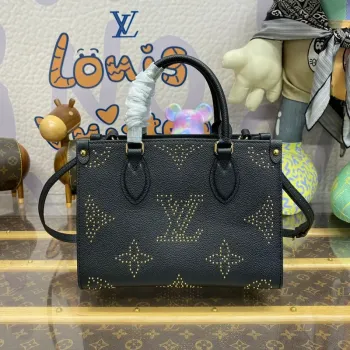 LV M46733 Louis Vuitton OnTheGo PM Bag Black