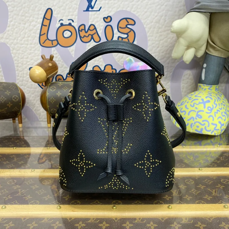 LV M46734 Louis Vuitton NéoNoé BB Bucket Bag Black