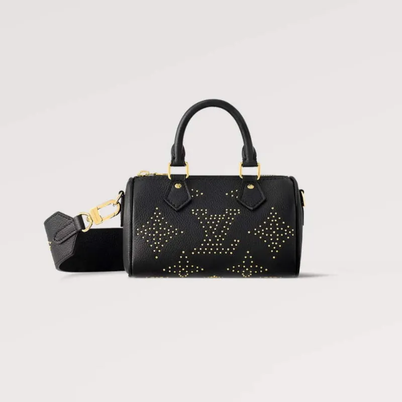 LV M46745 Louis Vuitton Nano Speedy Bag Black