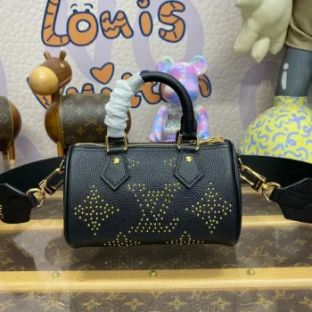LV M46745 Louis Vuitton Nano Speedy Bag Black