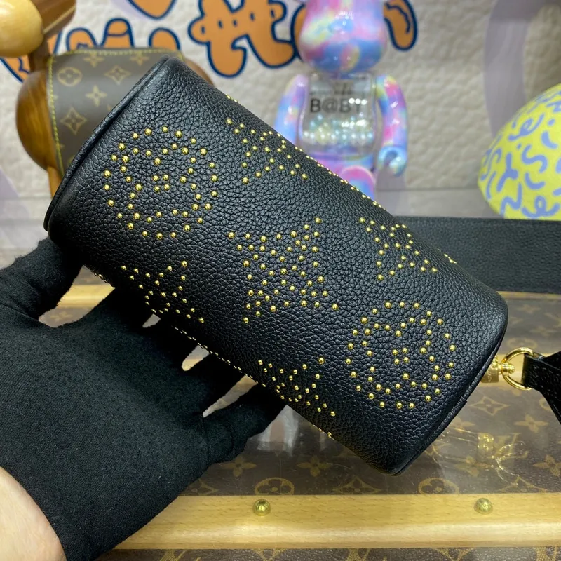 LV M46745 Louis Vuitton Nano Speedy Bag Black