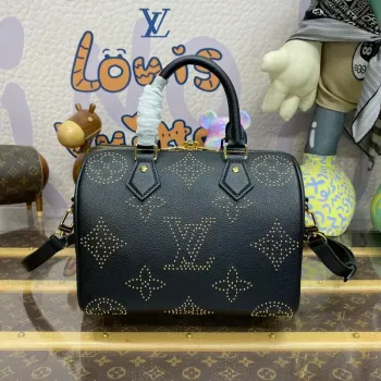 LV M46736 Louis Vuitton Speedy Bandoulière 25 Bag Black