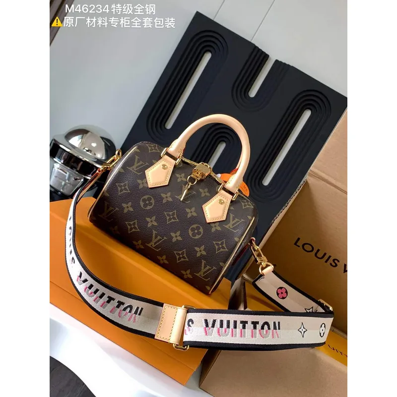 LV M46234 Louis Vuitton Speedy Bandoulière 20 Monogram （All steel hardware）