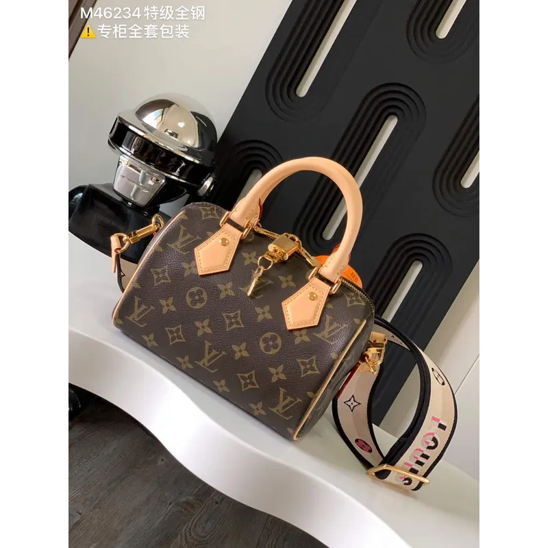 LV M46234 Louis Vuitton Speedy Bandoulière 20 Monogram （All steel hardware）
