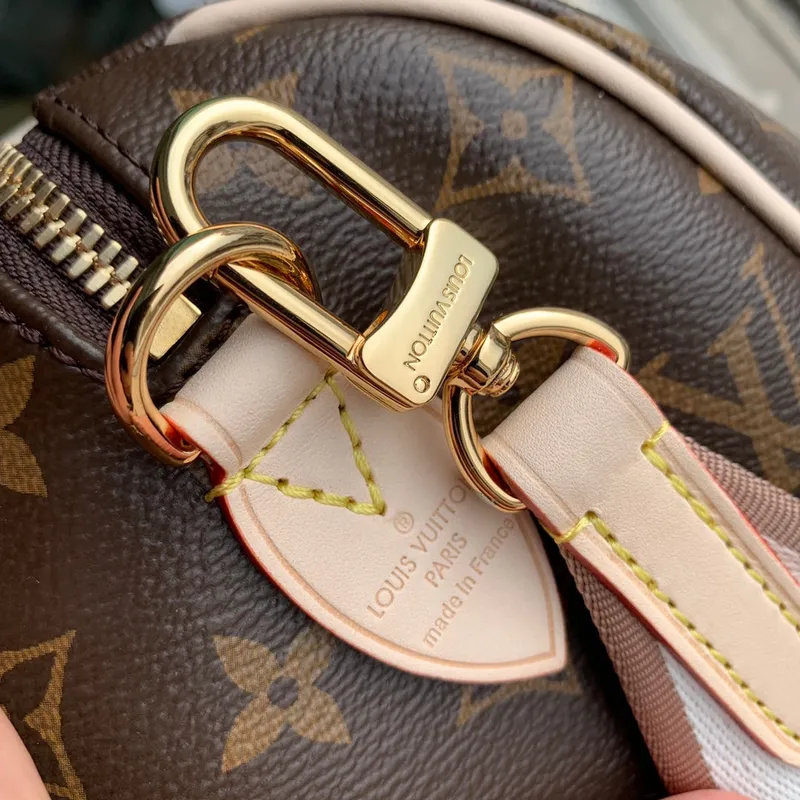 LV M46222 Louis Vuitton Speedy Bandoulière 20 Monogram coated canvas Beige