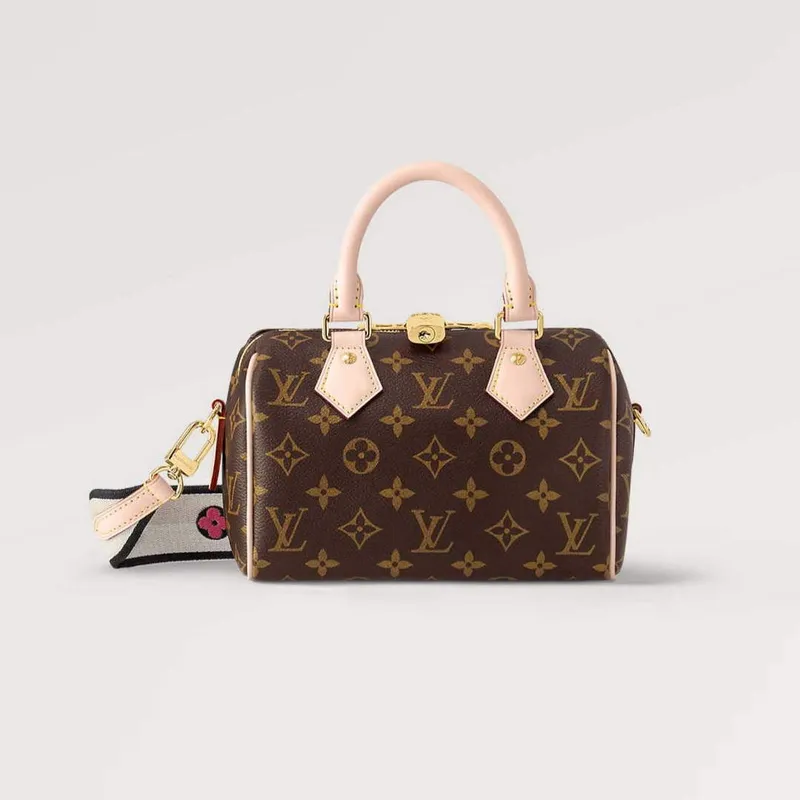 LV M46234 Louis Vuitton Speedy Bandoulière 20 Monogram coated canvas Black