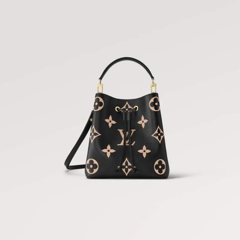 LV M45497  Louis Vuitton NéoNoé MM  Black/Cream
