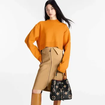 LV M45497  Louis Vuitton NéoNoé MM  Black/Cream