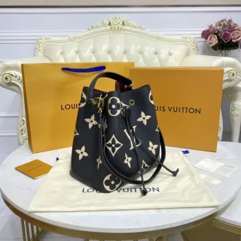 LV M45497  Louis Vuitton NéoNoé MM  Black/Cream