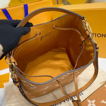 LV M45555  Louis Vuitton NéoNoé MM  Brown/Yellow