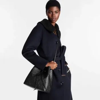 LV M45256  Louis Vuitton NéoNoé MM Bucket Bag Black