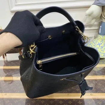 LV M45256  Louis Vuitton NéoNoé MM Bucket Bag Black