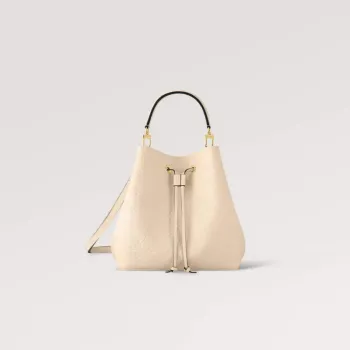 LV M46526  Louis Vuitton NéoNoé MM Bucket Bag Crème Beige