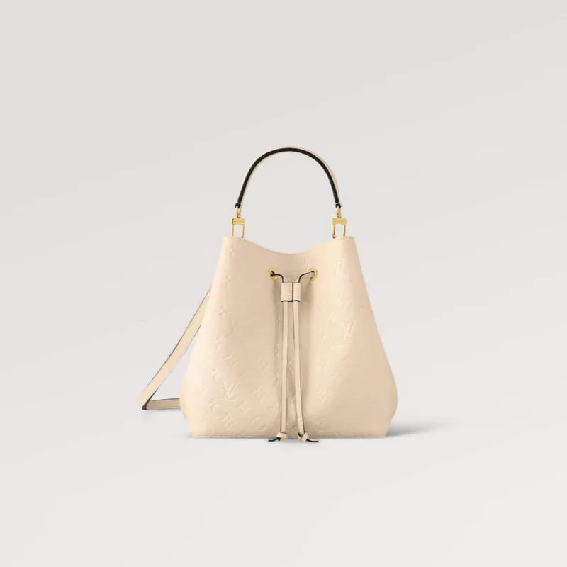 LV M46526  Louis Vuitton NéoNoé MM Bucket Bag Crème Beige