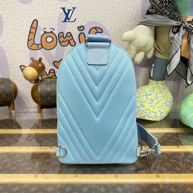 LV M23765 Louis Vuitton Pilot Slingbag Light Blue